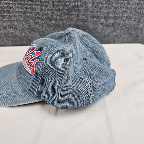 Vintage The World's Greatest Hamburgers FUDDRUCKERS Strapback Denim Hat Cap - Picture 3 of 10